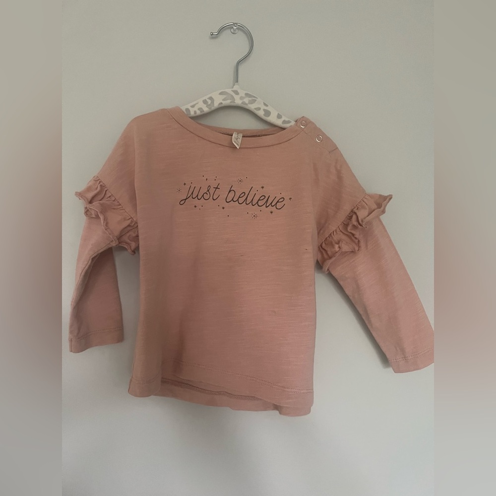 Rylee and acro pink “just believe” shirt